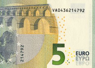 Banknoten, Fingerabdruck, Fingerabdrücke, Euro-Schein, fünf, zehn, Euro, Lackierung, 2014, neu